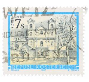Почтовая марка 7 шиллингов 1987 года Австрия «Монастыри и аббатства — Монастырь Лоретто»