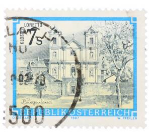 Почтовая марка 7 шиллингов 1987 года Австрия «Монастыри и аббатства — Монастырь Лоретто»