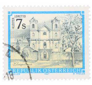 Почтовая марка 7 шиллингов 1987 года Австрия «Монастыри и аббатства — Монастырь Лоретто»