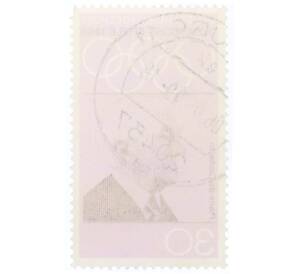 Почтовая марка 30 пфеннигов 1968 года Западная Германия (ФРГ) «Летние Олимпийские игры 1968 года B Мехико — Барон Пьер де Кубертен»