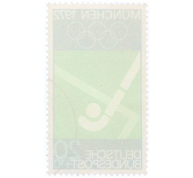 Почтовая марка 20+10 пфеннигов 1972 года Западная Германия (ФРГ) «Летние Олимпийские игры 1972 года B Мюнхене — Хоккей на траве» (Артикул: T11-34605) — Фото №2