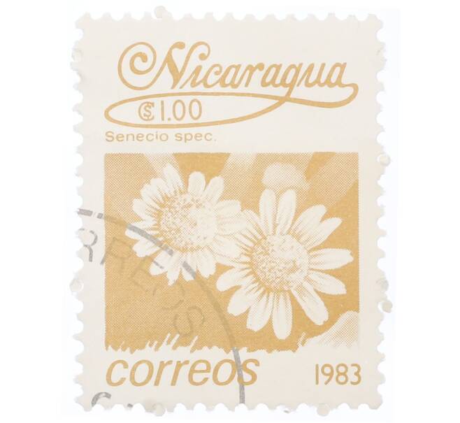 Почтовая марка 1 кордоба 1983 года Никарагуа «Крестовник обыкновенный» (Артикул: T11-34618) — Фото №1