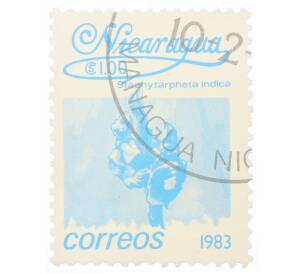 Почтовая марка 1 кордоба 1983 года Никарагуа «Стахитарфета индийская» — Фото №1
