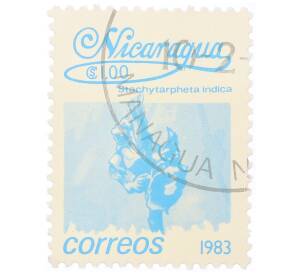 Почтовая марка 1 кордоба 1983 года Никарагуа «Стахитарфета индийская»