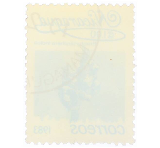 Почтовая марка 1 кордоба 1983 года Никарагуа «Стахитарфета индийская» (Артикул: T11-34636) — Фото №2