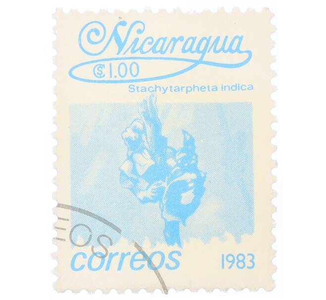 Почтовая марка 1 кордоба 1983 года Никарагуа «Стахитарфета индийская» (Артикул: T11-34686) — Фото №1