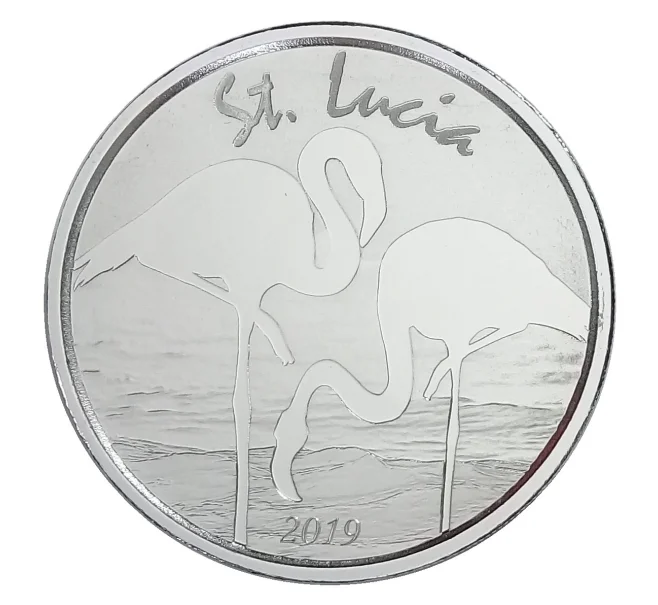 Монета 2 доллара 2019 года Восточные Карибы —  Сент-Люсия (Артикул M2-34192)