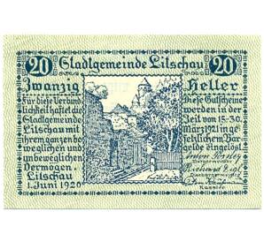 20 геллеров 1920 года Австрия — Литшау (Нотгельд) — Фото №1