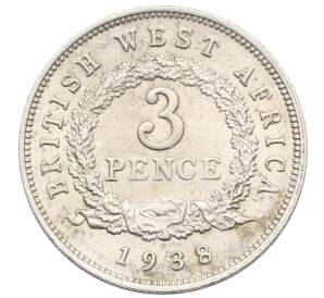 3 пенса 1938 года H Британская Западная Африка