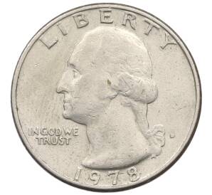 1/4 доллара (25 центов) 1978 года D США «200 лет независимости США»
