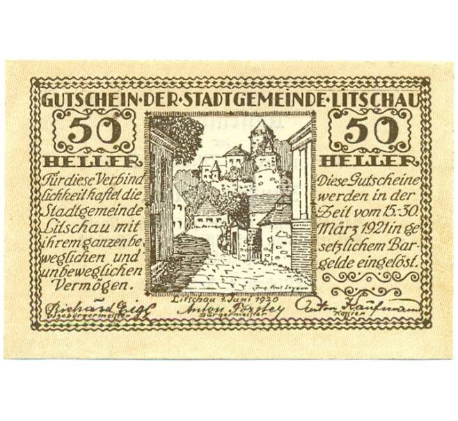 Банкнота 50 геллеров 1920 года Австрия — Личау (Нотгельд) (Артикул: B2-16020) — Фото №1