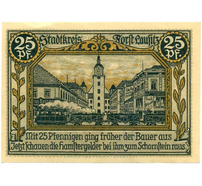 Банкнота 25 пфеннигов 1921 года Германия — Форст / Лужица (Нотгельд) (Артикул: K10-11757) — Фото №1