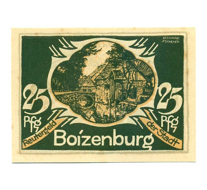 Банкнота 25 пфеннигов 1922 года Германия — Бойценбург (Нотгельд) (Артикул: K10-11760) — Фото №1