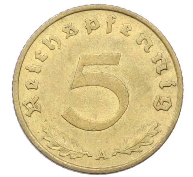 Монета 5 рейхспфеннигов 1938 года A Германия (Артикул: K10-11800) — Фото №2