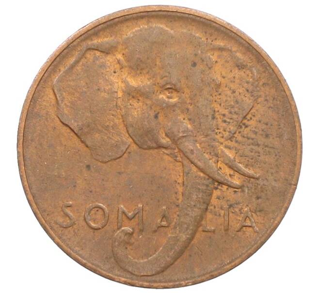 Монета 1 чентезимо 1950 года Сомали (Артикул: K10-11818) — Фото №2