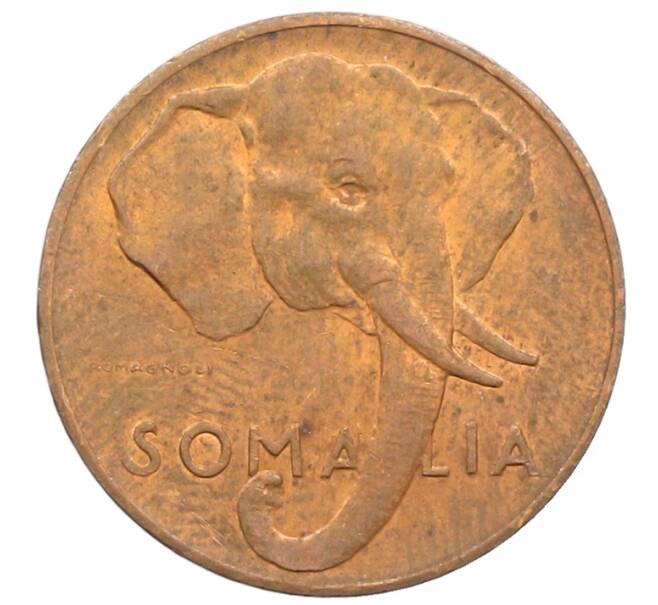 Монета 1 чентезимо 1950 года Сомали (Артикул: K10-11819) — Фото №2