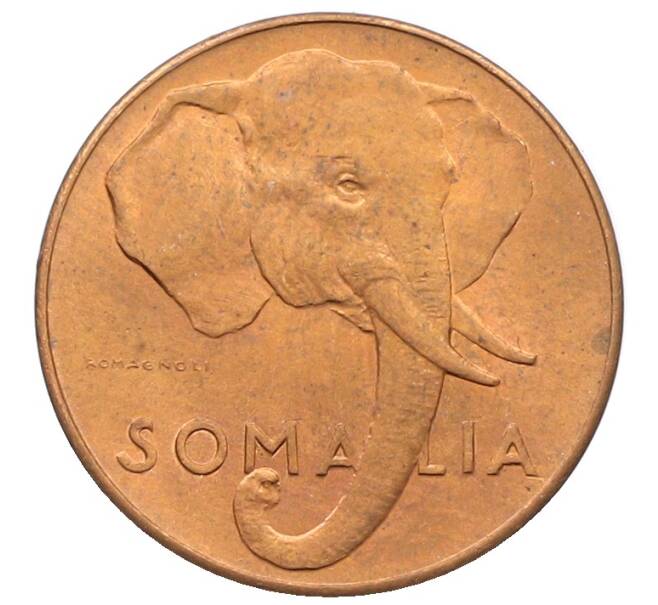 Монета 1 чентезимо 1950 года Сомали (Артикул: K10-11820) — Фото №2