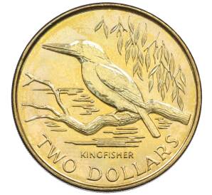 2 доллара 1993 года Новая Зеландия «Священная альциона» — Фото №1
