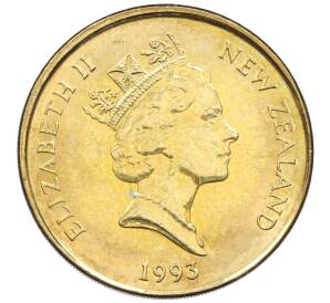 2 доллара 1993 года Новая Зеландия «Священная альциона» — Фото №2