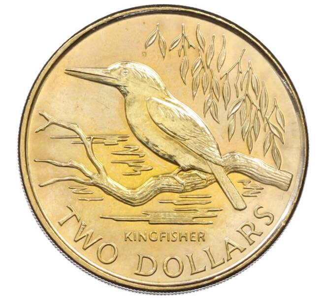 Монета 2 доллара 1993 года Новая Зеландия «Священная альциона» (Артикул: K10-11824) — Фото №1