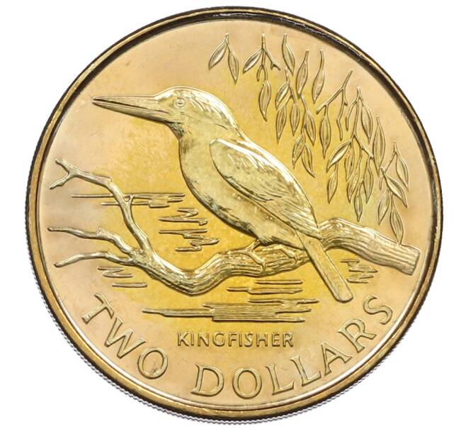 Монета 2 доллара 1993 года Новая Зеландия «Священная альциона» (Артикул: K10-11825) — Фото №1