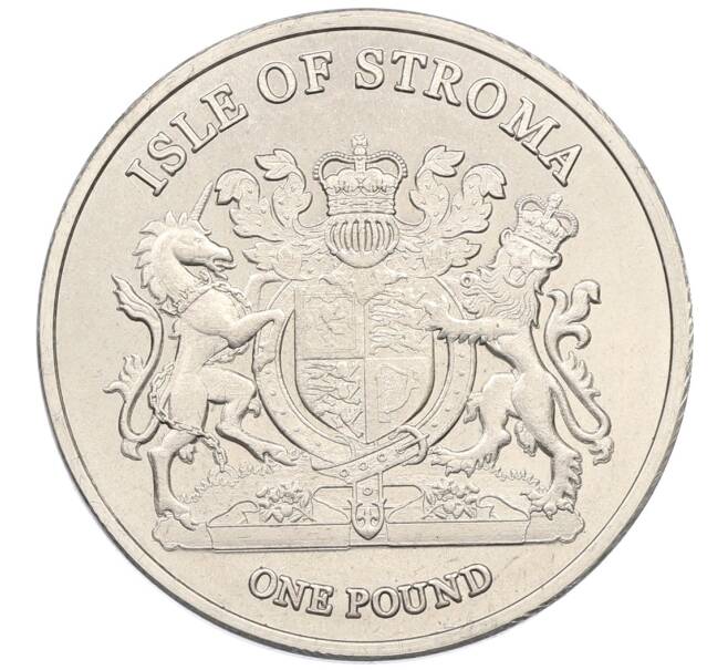 1 фунт 2016 года Остров Строма «Породы — Абиссинская кошка» (Артикул: T11-34870) — Фото №2