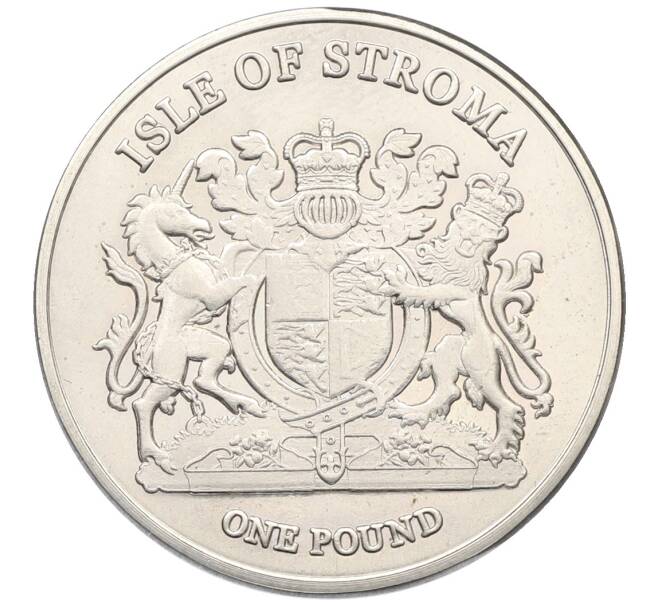 1 фунт 2017 года Остров Строма «Породы — Сиамская кошка» (Артикул: T11-34874) — Фото №2