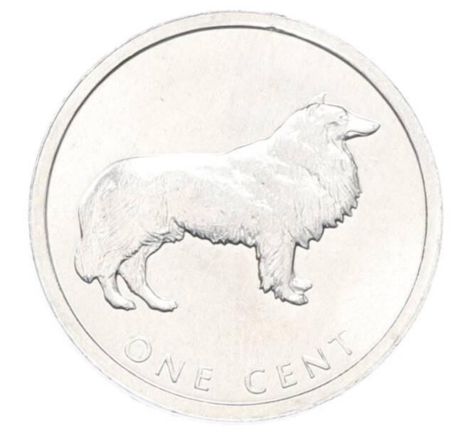 Монета 1 цент 2003 года Острова Кука «Бордер-колли» (Артикул: K12-76005) — Фото №1