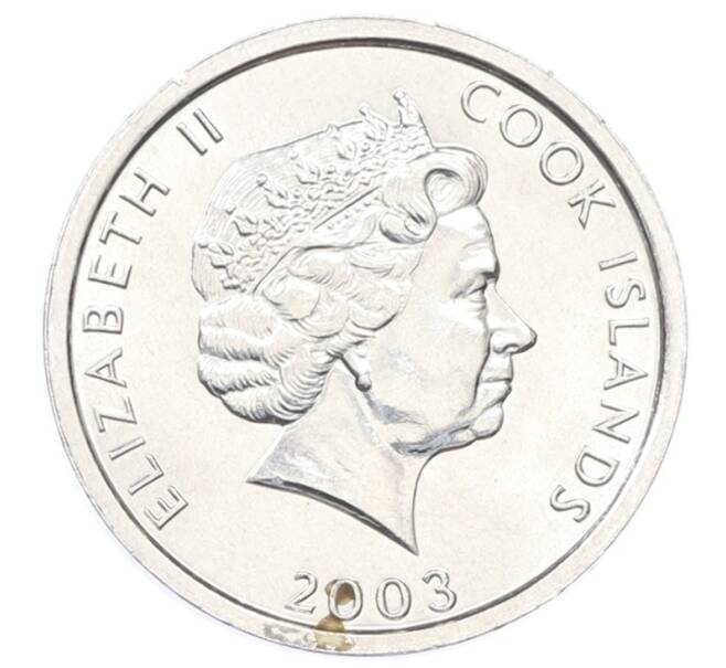 Монета 1 цент 2003 года Острова Кука «Бордер-колли» (Артикул: K12-76005) — Фото №2
