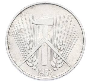 1 пфенниг 1952 года A Восточная Германия (ГДР) — Фото №1