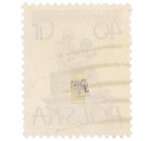 Почтовая марка 40 грошей 1955 года Польша «Памятники Варшавы — Николай Коперник»