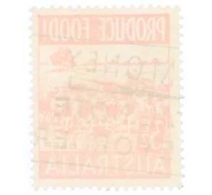 Почтовая марка 3.5 пенни 1953 года Австралия «Пищевая промышленность — Коровы»