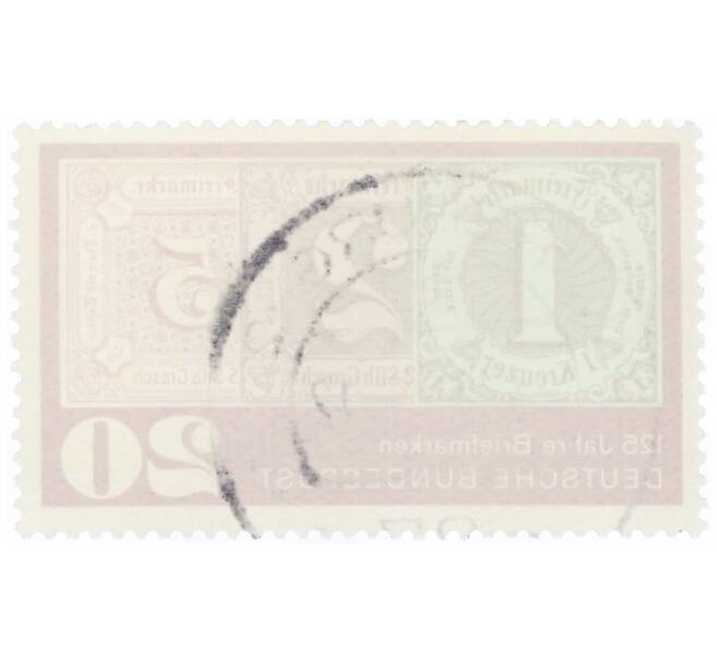 Почтовая марка 20 пфеннигов 1965 года Западная Германия (ФРГ) «125 лет почтовым маркам» (Артикул: T11-34796) — Фото №2