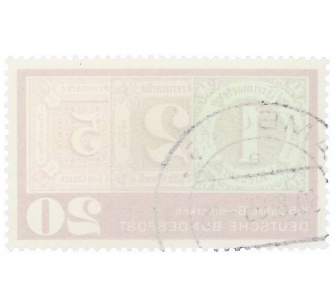 Почтовая марка 20 пфеннигов 1965 года Западная Германия (ФРГ) «125 лет почтовым маркам» (Артикул: T11-34799) — Фото №2