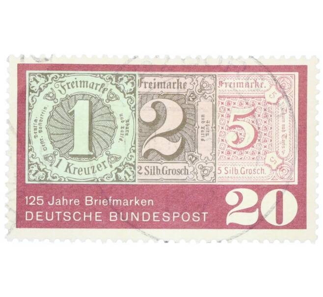 Почтовая марка 20 пфеннигов 1965 года Западная Германия (ФРГ) «125 лет почтовым маркам» (Артикул: T11-34802) — Фото №1