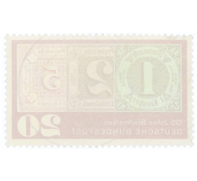 Почтовая марка 20 пфеннигов 1965 года Западная Германия (ФРГ) «125 лет почтовым маркам» (Артикул: T11-34802) — Фото №2