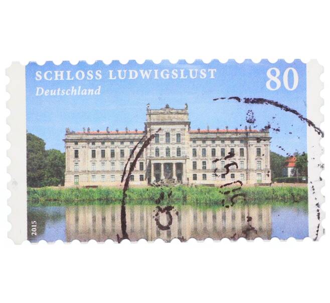 Почтовая марка 80 евроцентов 2015 года Германия «Замки и дворцы — Людвигслюст» (Артикул: T11-34817) — Фото №1