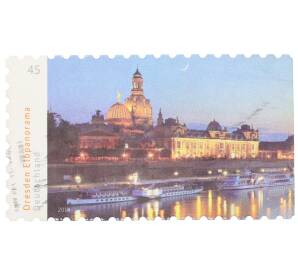 Почтовая марка 45 евроцентов 2014 года Германия «Дрезденская панорама Эльбы» — Фото №1