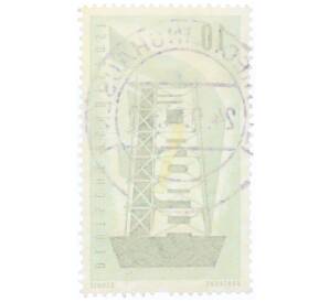 Почтовая марка 10 пфеннигов 1956 года Западная Германия (ФРГ) «Европейская конференция администраций почтовых служб и служб связи CEPT — Восстанавление Европы»