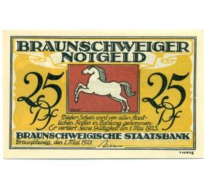 25 пфеннигов 1921 года Германия — Брауншвейг (Нотгельд)