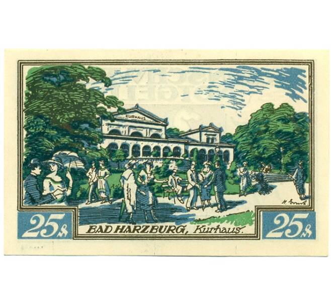 Банкнота 25 пфеннигов 1921 года Германия — Брауншвейг (Нотгельд) (Артикул: K10-11881) — Фото №2