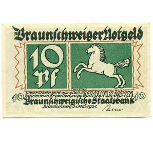10 пфеннигов 1921 года Германия — Брауншвейг (Нотгельд) — Фото №1