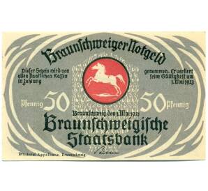 50 пфеннигов 1921 года Германия — Брауншвейг (Нотгельд)