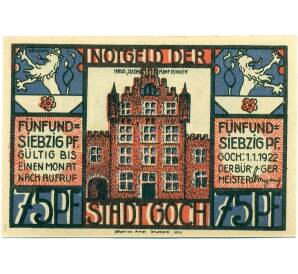 75 пфеннигов 1922 года Германия — Гох (Нотгельд)