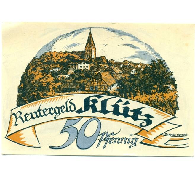 Банкнота 50 пфеннигов 1921 года Германия — Клюц (Нотгельд) (Артикул: K10-11908) — Фото №1