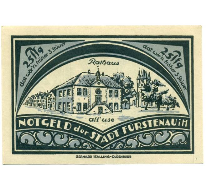 Банкнота 25 пфеннигов 1921 года Германия — Фюрстенау (Нотгельд) (Артикул: K10-11909) — Фото №1