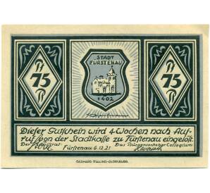75 пфеннигов 1921 года Германия — Фюрстенау (Нотгельд) — Фото №2