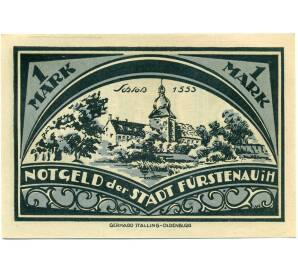 1 марка 1921 года Германия — Фюрстенау (Нотгельд) — Фото №1