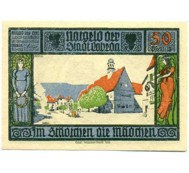 Банкнота 50 пфеннигов 1921 года Германия — Лобеда (Нотгельд) (Артикул: K10-11928) — Фото №2
