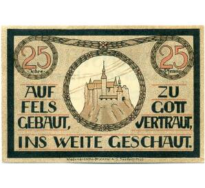 25 пфеннигов 1921 года Германия — Лауэнштайне (Нотгельд)